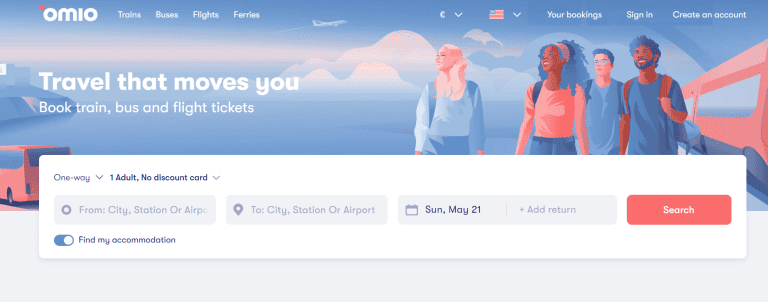 Omio: Book, search & compare trains, buses & flights