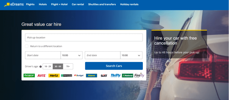 E Dreams: Airline tickets, last minute travel, flights and hotels