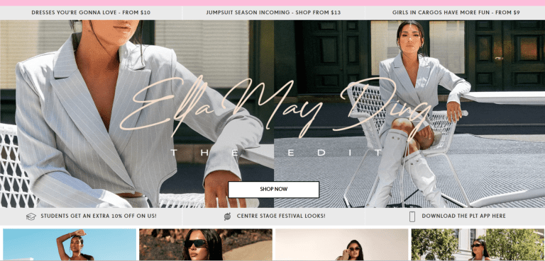 The PrettyLittleThing Women’s Fashion Clothing Collection