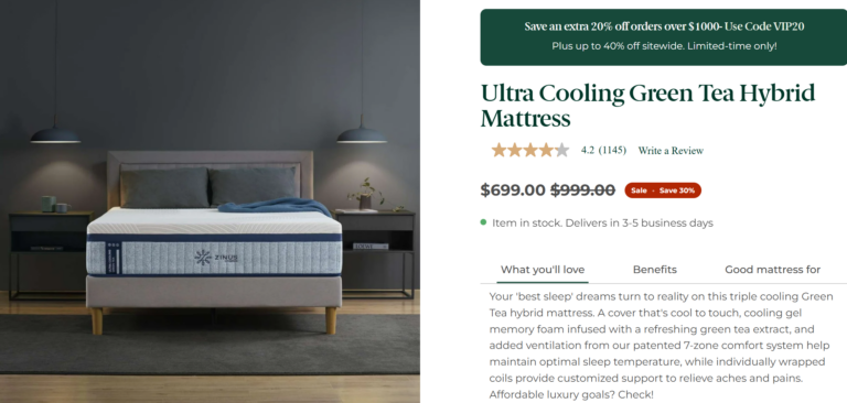 Unpacking Comfort: A Comprehensive Review of Zinus Mattresses